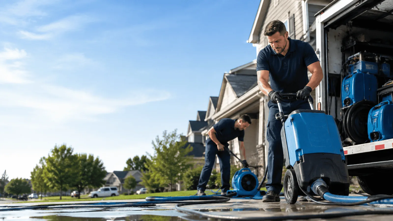 Structural Drying being performed in Sioux City, IA